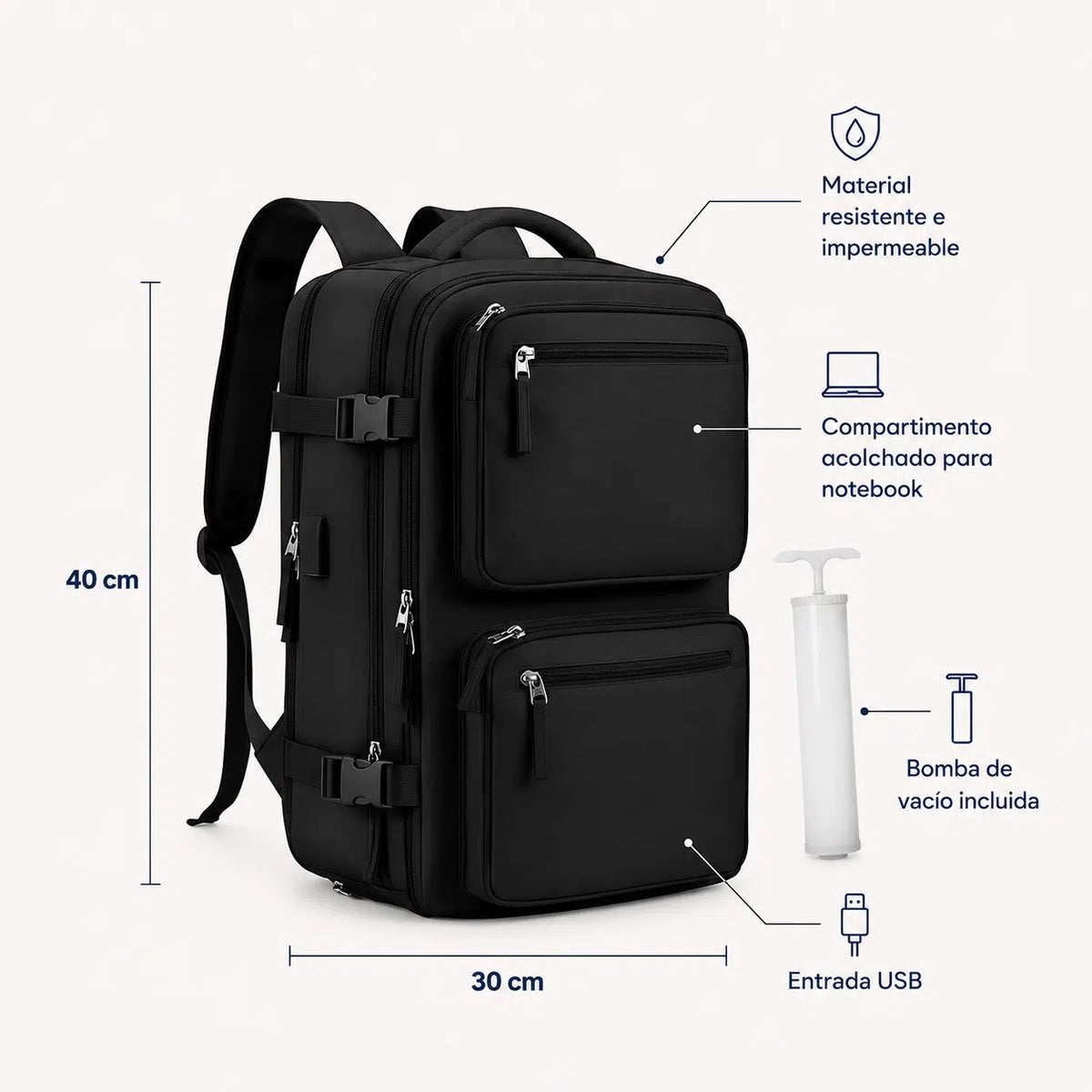 Mochila AirPack™️| Compresión al Vacío
