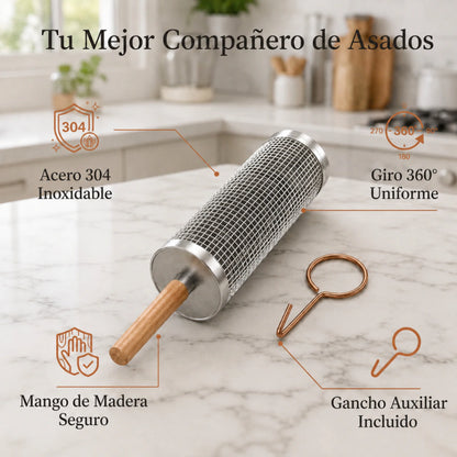 GrillBox™ Canasta Para Asado + Mango Removible