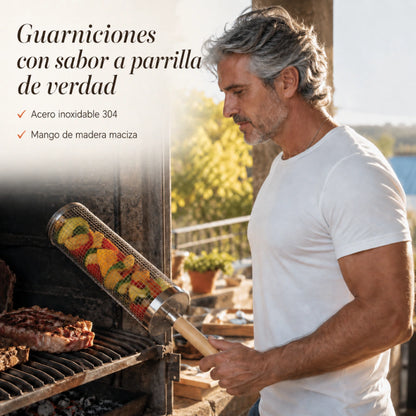GrillBox™ Canasta Para Asado + Mango Removible