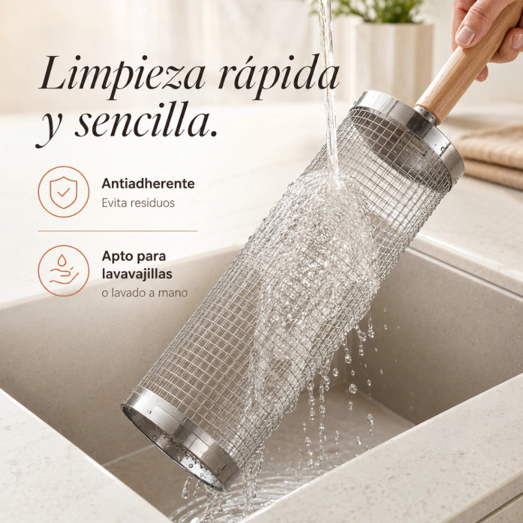 GrillBox™ Canasta Para Asado + Mango Removible