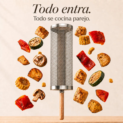 GrillBox™ Canasta Para Asado + Mango Removible
