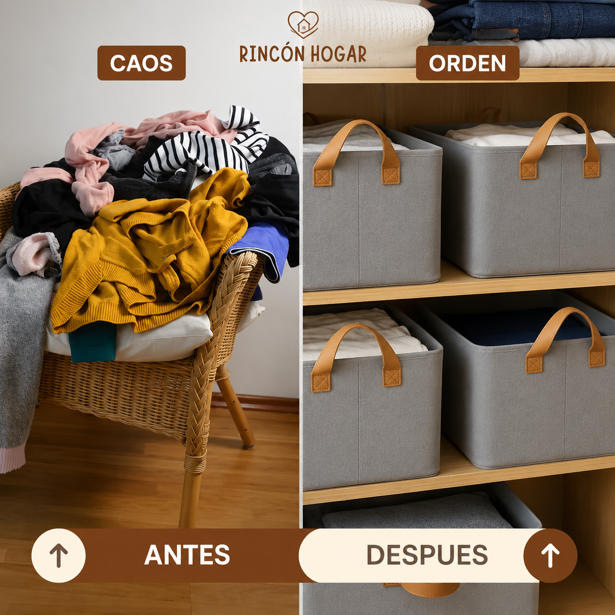 Organizadores de Ropa Plegables (Comprá 1 y lleváte 3)