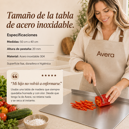 Tabla de Acero Inoxidable 304 (50x40)