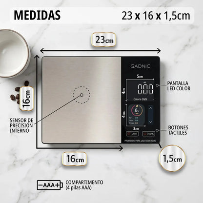 NutriScale™ | Balanza Inteligente de Cocina con Bluetooth y App
