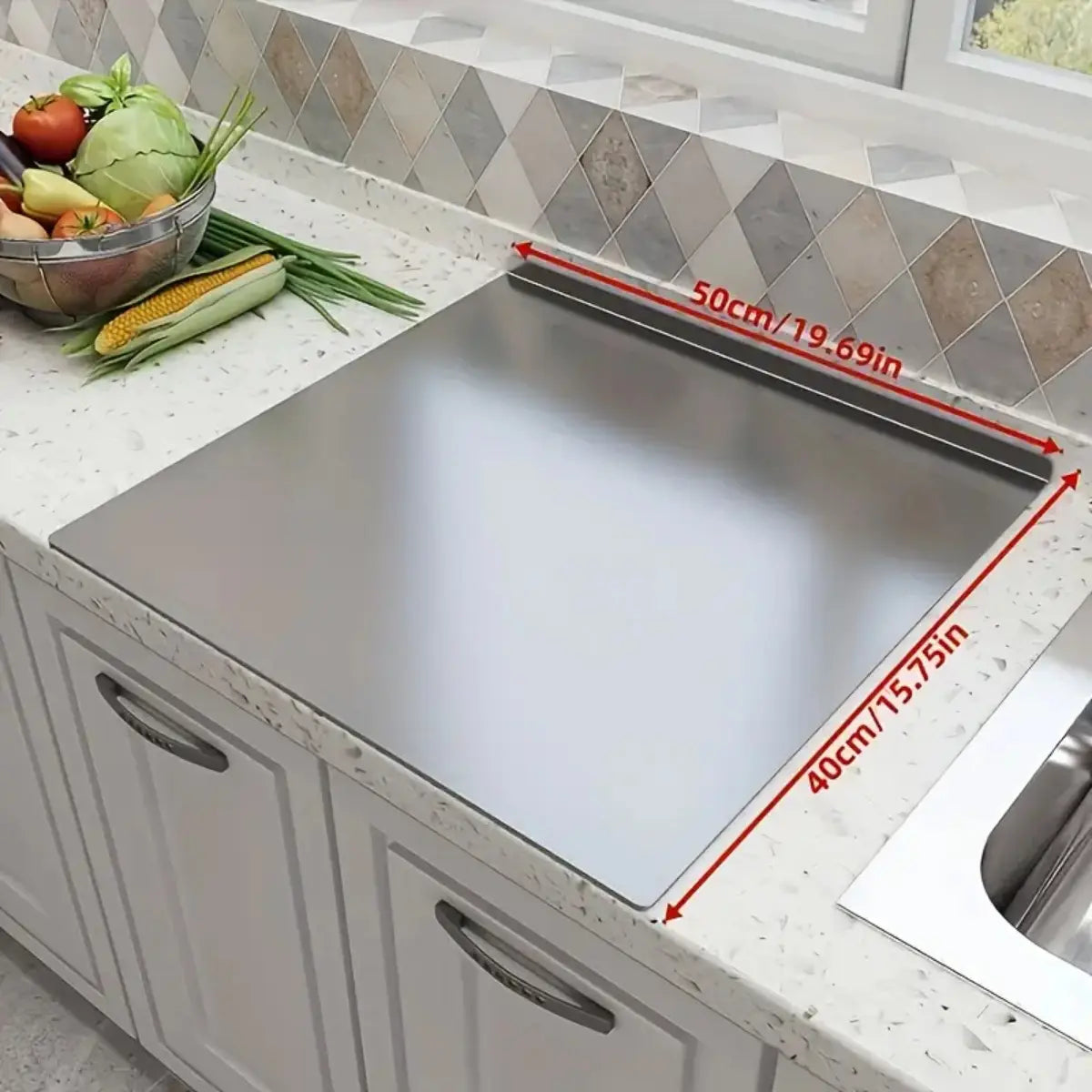 Tabla de Acero Inoxidable 304 (50x40)