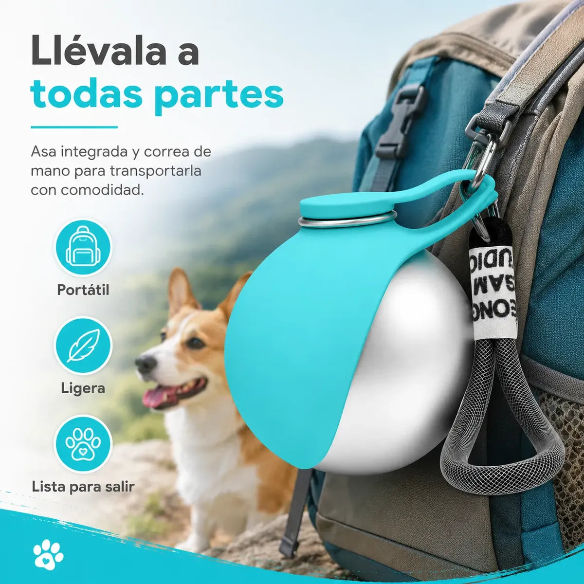 PetGo™ — Bebedero Portátil 2 en 1 para Mascotas