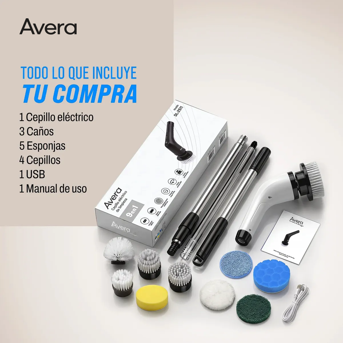 CleanPro™ | Cepillo Eléctrico 9 en 1